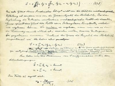 Manuscris al fizicianului Albert Einstein - 1925 / Sursa foto: lorentz.leidenuniv.nl