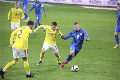 România, care a câştigat în tur la Reykjavik cu 2-0, termină la egalitate. A avut 23 de şuturi pe poartă (8 pentru oaspeţi), raportul şuturilor pe poartă fiind de 7-0.