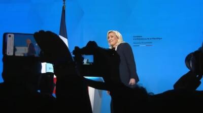 Marine Le Pen, în seara primului tur al alegerilor prezidențiale