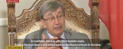 Ambasadorul rus la București susține că nu Rusia a început războiul din Ucraina / Foto: Captură video Realitatea Plus