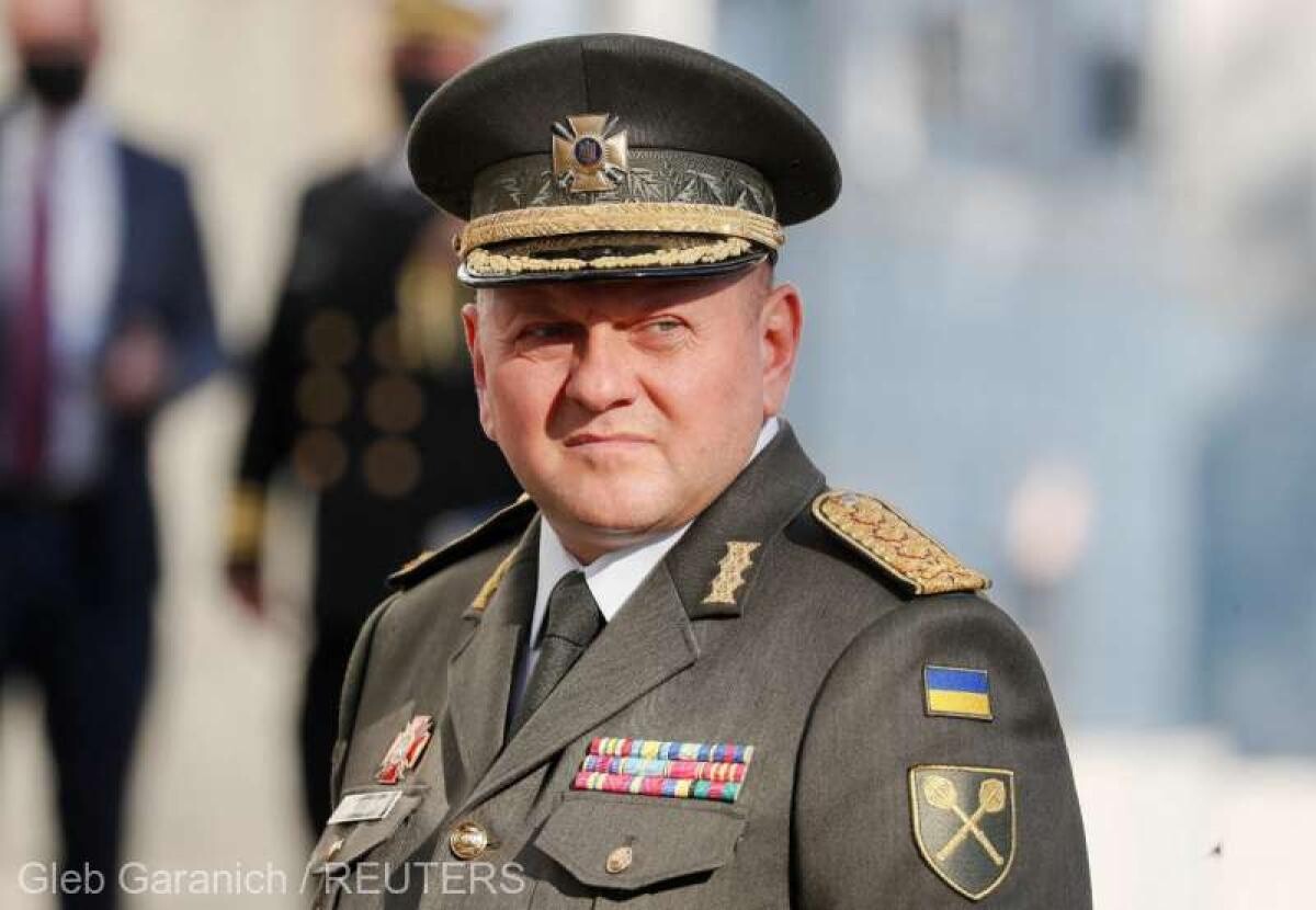 Comandantul şef al armatei ucrainene, generalul Valeri Zalujnîi