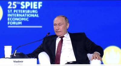 Vladimir Putin, la Forumul economic de la Sankt Petersburg / sursa: kremlin.ru