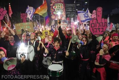 Proteste în Israel. Oamenii au ieșit din nou în stradă împotriva reformei judicare / Foto: Agerpres