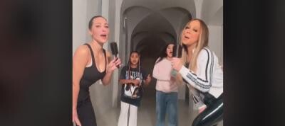 Kim Kardashian și Mariah Carey, video viral pe TikTok cu fiicele lor