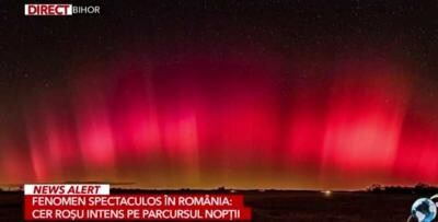 Aurora boreală văzută în România. Astronomul Adrian Şonka explică fenomenul / Foto: Captură video Antena 3 CNN